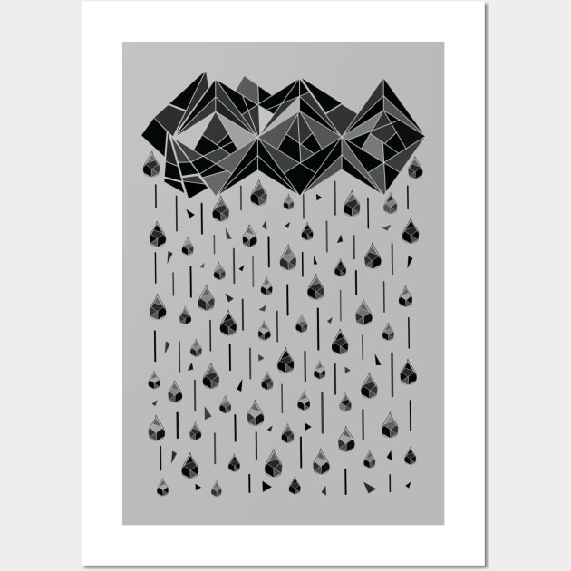 Geometric rain Wall Art by CindyS